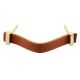 Brown Faux Leather Pull Handle
